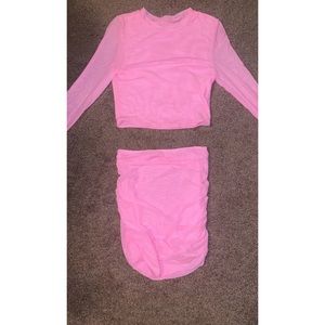 mesh two piece